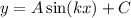 y=A\sin(kx)+C