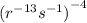 {(r^{-13}s^{-1})}^{-4}