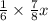 \frac{1}{6} \times \frac{7}{8} x