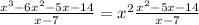 \frac{x^{3}-6x^{2}-5x-14}{x-7}=x^{2}\frac{x^{2}-5x-14 }{x-7}