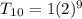 T_1_0=1(2)^9