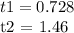 t1 = 0.728&#10;&#10;t2 = 1.46