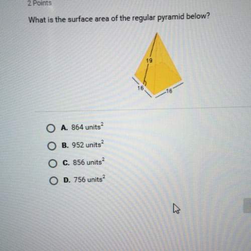 Plz asap i will give brainliest what is the surface area of the regular pyramid below?