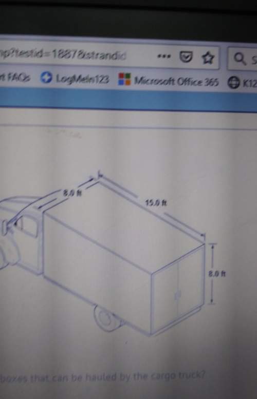 What is the maximum number of it boxes that can be hauled by the cargo truck? a) 64b)120c)240d)960&lt;