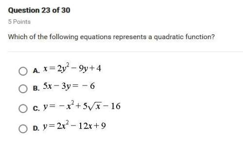 Which of the following equations represents a quadratic function?