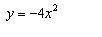 For the given equation, find the values of a, b, and c, determine the direction in which the parabol