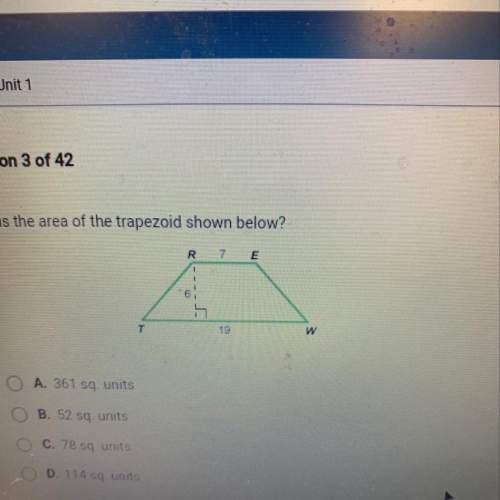 What is the area of trapezoid shown below