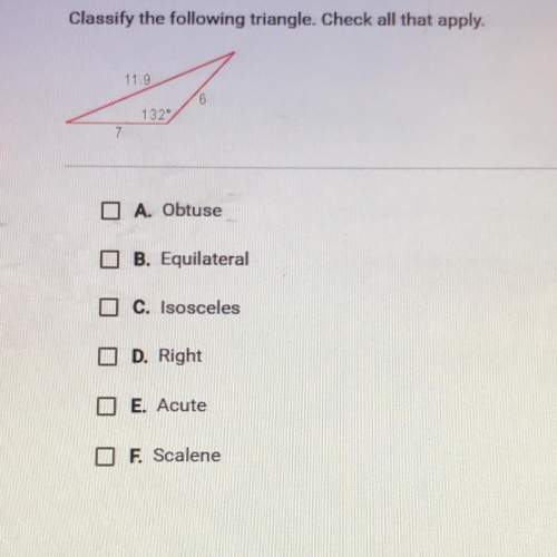 Classify the following triangle as acute, obtuse, or right.