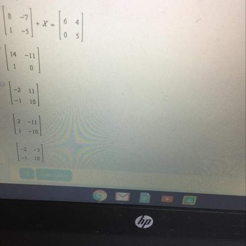 Solve for the matrix equation for x, me.