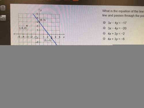 I’ll mark brainliest, the given line passes through points (-4,-3) and (4,1). what is the equatio