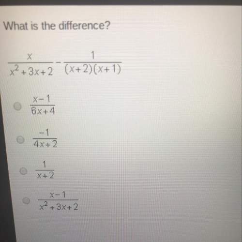 What is the difference? x/x2+3x+2 - 1/(x+ 2)(x+1)