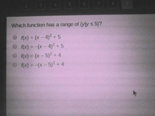 What function has a range {yly&lt; 5}? question on picture above^