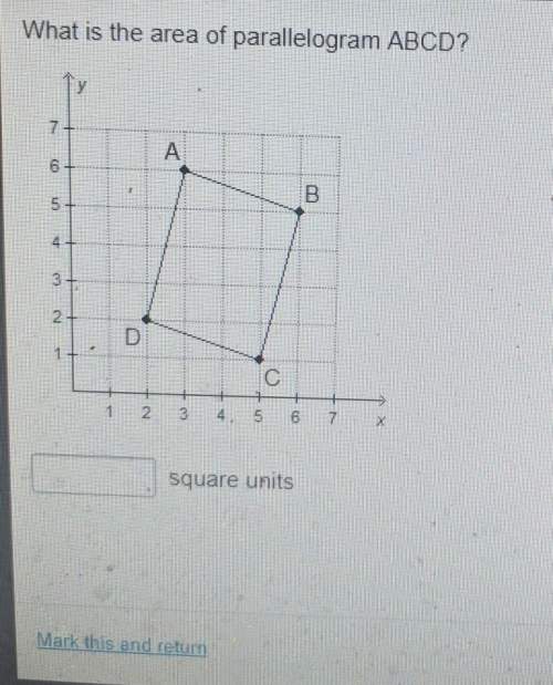 What is the area of parallelogram abcd?