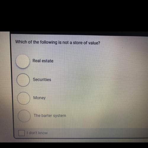 Which of the following is not a store of value?