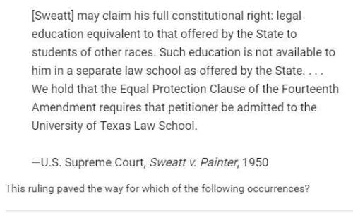 The ruling paved the way for which of the following occurrences? a. congress passing the twenty-fou