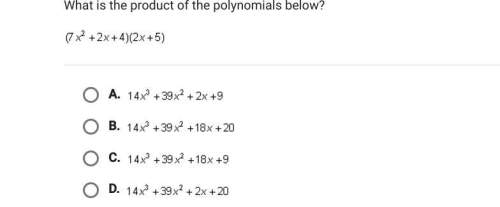 What is the product of the polynomials shown below?