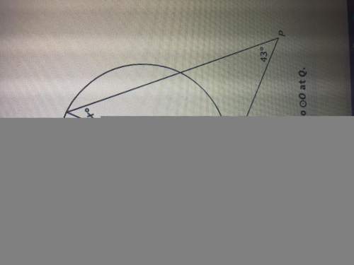 What is the value of x? in this figure a: 53 b: 43 c: 57 d: 47