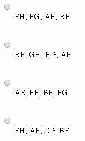 Name the segments that are skew to cd