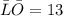 \bar{L}\bar{O} = 13