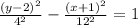 \frac{(y-2)^2}{4^2}-\frac{(x+1)^2}{12^2}=1