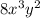 8x^3y^2