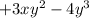 +3xy^2-4y^3