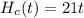 H_{c}(t) = 21t