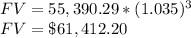 FV =55,390.29*(1.035)^3\\FV=\$61,412.20