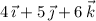 4\,\vec\imath+5\,\vec\jmath+6\,\vec k