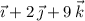 \vec\imath+2\,\vec\jmath+9\,\vec k