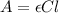 A=\epsilon Cl