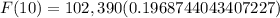 F(10)=102,390(0.1968744043407227)