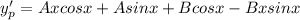 y'_p=Axcosx+Asinx+B cosx-Bxsinx