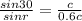 \frac{sin30}{sinr}=\frac{c}{0.6c}