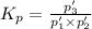 K_p=\frac{p_3'}{p_1'\times p_2'}