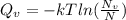 Q_{v} = -kT ln(\frac{N_{v}}{N})