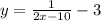 y=\frac{1}{2 x-10}-3