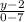 \frac{y-2}{0-7}