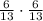 \frac{6}{13}\cdot \frac{6}{13}