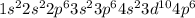 1s^{2} 2s^{2}2p^{6}3s^{2}3p^{6}4s^{2}3d^{10}4p^{6}