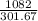 \frac{1082}{301.67}