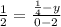 \frac{1}{2} = \frac{\frac{1}{4}-y }{0-2}