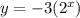 y =  - 3( {2}^{x} )