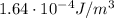 1.64\cdot 10^{-4} J/m^3