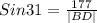 Sin 31 = \frac{177}{|BD|}