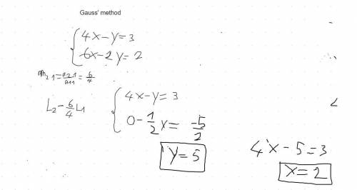 Using the matrix solver on your calculator, find the solution to the system of equations shown below