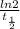 \frac{ln 2}{t_{\frac{1}{2}}}