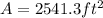 A=2541.3 ft^2