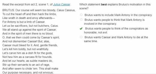 Read the excerpt from act 2, scene 1, of Julius Caesar. BRUTUS. Our course will seem too bloody, Cai