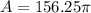 A=156.25\pi